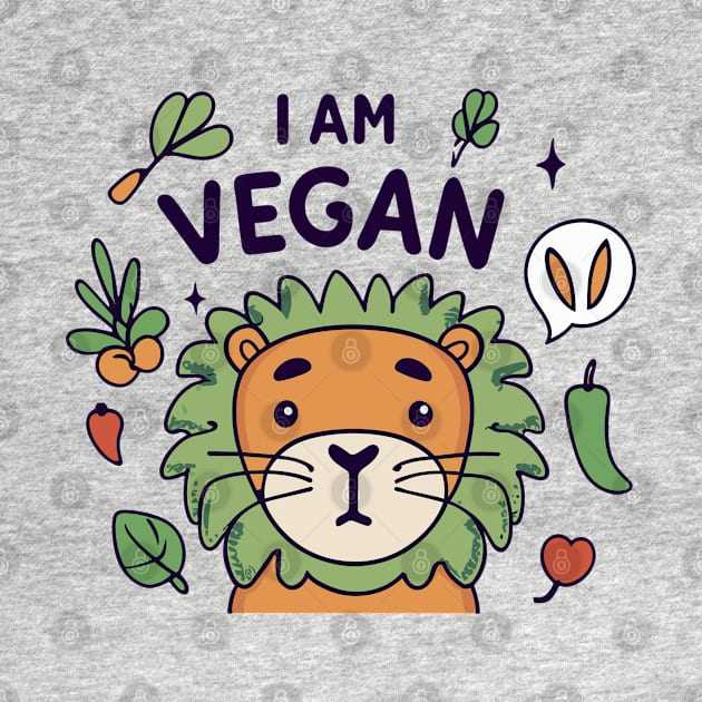 Vegan lion by Spaceboyishere